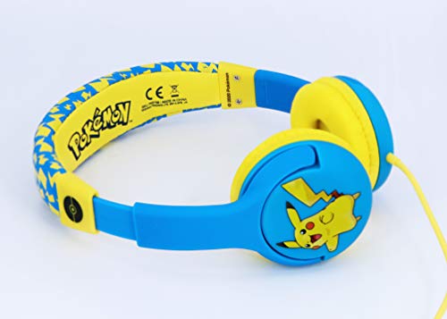 OTL Technologies Pokemon Pikachu - Auriculares con Cable para niños, Azul