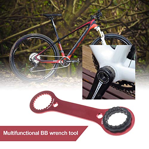 Ototec - Soporte de bielas de doble extremo, para bicicleta, llave multifunción, herramienta de reparación de montaña, con herramienta adaptador TL-FC25 TL-FC24