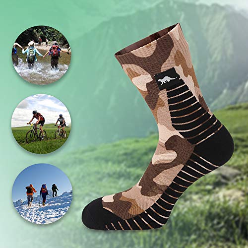 OTTER Calcetines impermeables y transpirables para hombres y mujeres, medias de prevención de apestos, resistentes al viento, todas las actividades al aire libre en todos los climas medio（38-42）