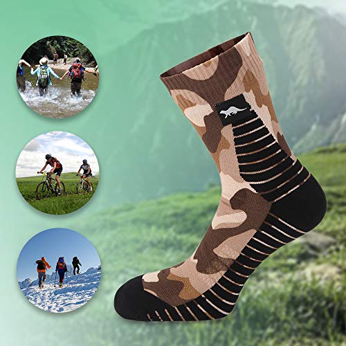 OTTER Calcetines impermeables y transpirables para hombres y mujeres, medias de prevención de apestos, resistentes al viento, todas las actividades al aire libre en todos los climas medio（38-42）