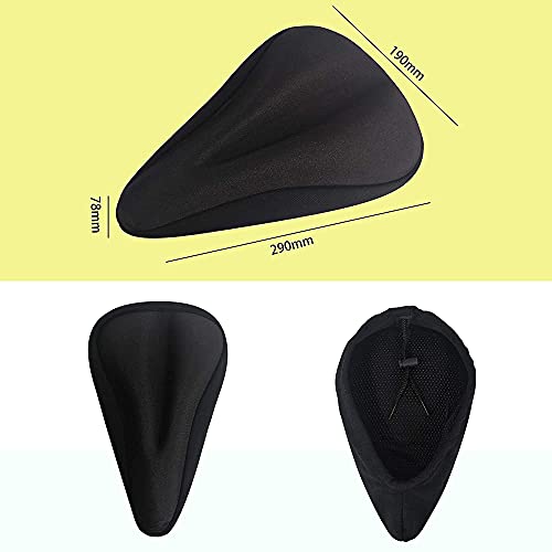 Oture Cubre-sillines para Bicicletas, Cubierta de Asiento de Bicicleta, Funda de Cojín de Silicona de Esponja Ultragruesa, Suave, Cómoda y Amortiguadora, Apta para Bicicletas de Montaña y Carretera