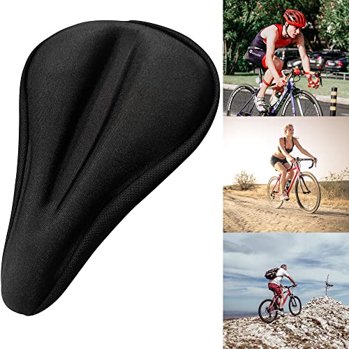 Oture Cubre-sillines para Bicicletas, Cubierta de Asiento de Bicicleta, Funda de Cojín de Silicona de Esponja Ultragruesa, Suave, Cómoda y Amortiguadora, Apta para Bicicletas de Montaña y Carretera