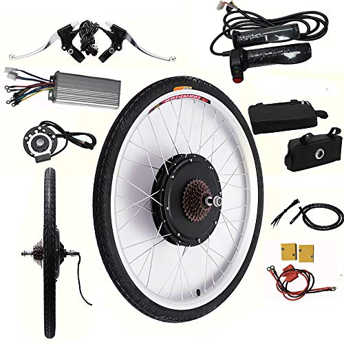 OUKANING 48V 1000W 26" E-Bike arrière moyeu Roue Moteur Conversion vélos électrique