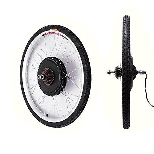 OUKANING - Kit de conversión con rueda trasera de 28" para bicicleta eléctrica, 48 V, 1000 W