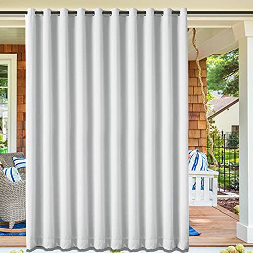 ousente Cortinas opacas anchas de decoración geométrica, patrón de edredón a cuadros y rayas, divisor digital moteado para habitación de 255 cm x 275 cm, para puerta corredera de vidrio