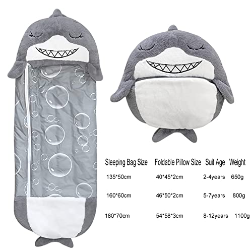 Ousyaah Saco de Dormir y Almohada para Niños, Happy Kids Nappers 2 en 1 Que se Transforma en Saco de Dormir de Animales Play Pillow Fun Sleeping para Niños y Niñas | 180 x 70 cm