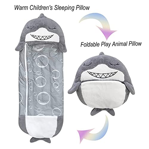 Ousyaah Saco de Dormir y Almohada para Niños, Happy Kids Nappers 2 en 1 Que se Transforma en Saco de Dormir de Animales Play Pillow Fun Sleeping para Niños y Niñas | 180 x 70 cm