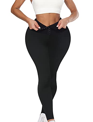 OUTUOSI Leggins Deportivos Mujer Mallas Push Up Mujer Cintura Alta Cadera de Melocotón Leggins Anticeluliticos Mujer Push PP Fitness Yoga