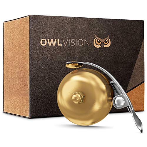 OWL VISION Timbre de Bicicleta Hoot - Classic (Mini Oro)