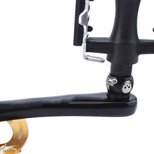 P Prettyia 2 Unids de Perno Extensor Metálico Resistente Al Desgaste para Amplio de 20 mm para Pedal de Bicicleta Fixied MTB Fixie - Negro