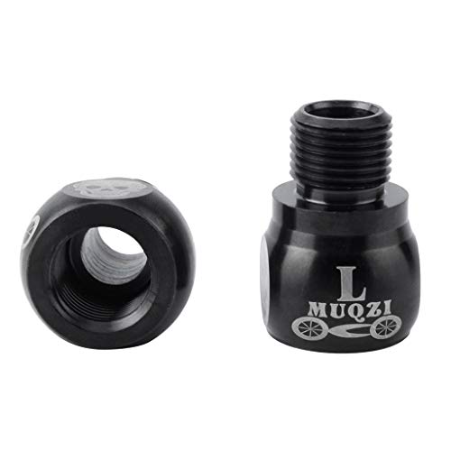 P Prettyia 2 Unids de Perno Extensor Metálico Resistente Al Desgaste para Amplio de 20 mm para Pedal de Bicicleta Fixied MTB Fixie - Negro