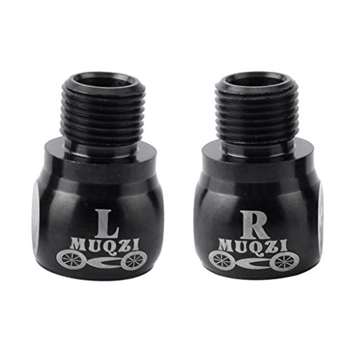 P Prettyia 2 Unids de Perno Extensor Metálico Resistente Al Desgaste para Amplio de 20 mm para Pedal de Bicicleta Fixied MTB Fixie - Negro