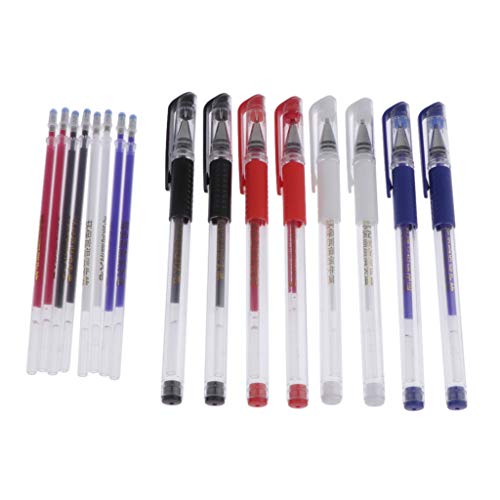 P Prettyia 8pcs Rotuladores de Tela Borrables por Calor Marcador de Textiles Plumas de Ropas Herramientas para Sastres