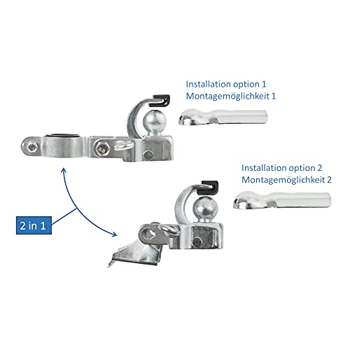 P4B Anhängerkupplung-2 in 1 SS + SKB-(Nicht für schwere Lasten) Remolque-2 en 1 (Cargas Pesadas), Unisex Adulto, carbón, Talla única