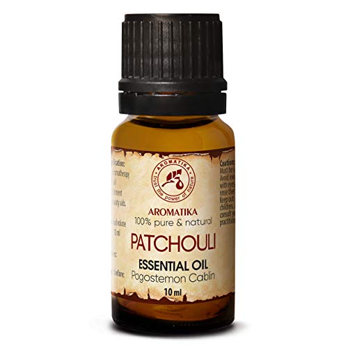 Pachuli Esencial Aceite 10ml - Pogostemon Cablin - Indonesia - 100% Puro & Natural - Belleza - Aromaterapia - Spa - Difusor - Lámpara de Aroma - Fragancia de Habitación - Masaje