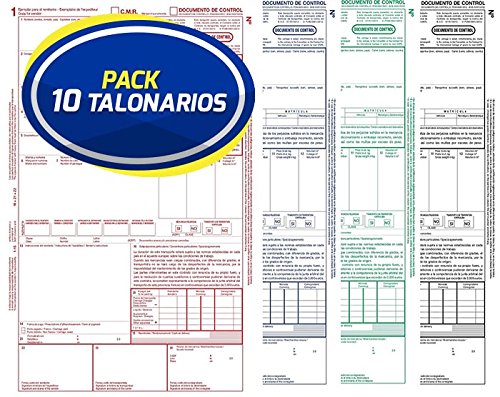 Pack 10 Talonarios CMR Transporte Internacional | Acordes a la legislación vigente