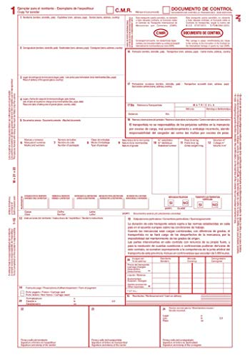 Pack 3 Talonarios CMR Transporte Internacional | Acordes a la legislación vigente