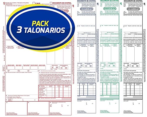 Pack 3 Talonarios CMR Transporte Internacional | Acordes a la legislación vigente