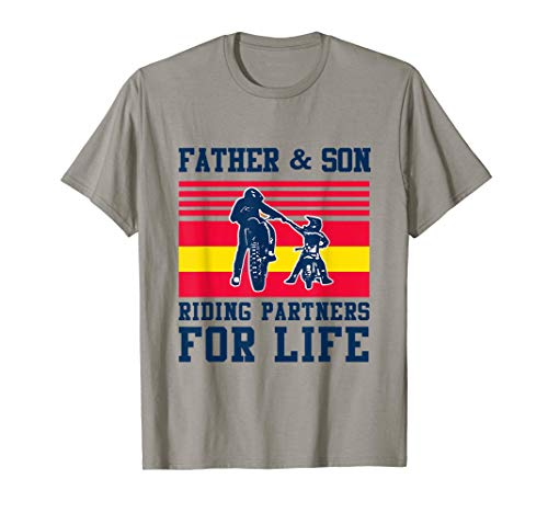 Padre e hijo, compañeros de equitación España Dirt Bike Camiseta