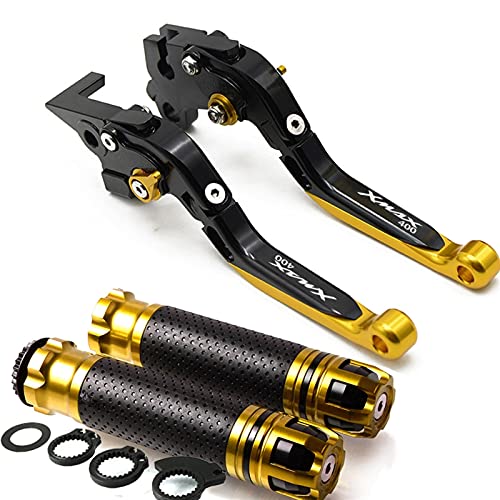 Palancas Embrague Freno Moto para Yamaha Xmax 400 XMAX400 X-MAX 400 2015-2018 CNC Palanca De Embrague De Freno Protección del Marco Flexible Difícil para Motocicleta Kits Protección Mangos Motocross