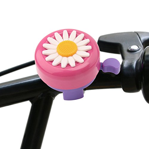 Paliston Campana de Bicicleta para Niños Timbre de Bicicleta para Niñas Rosa y Púrpura