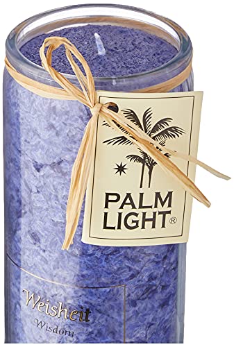 Palm Light 4041678000851 Vela, Ajna Chakra del, Aprox. 100 Horas de combustión, 20 cm, Color Azul/Indigo