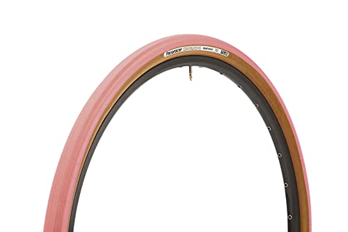 Panaracer King SK Colour Edition TLC Gravel Tyre Neumático de Grava, Unisex, Flamingo Pink/Brown, 700x38