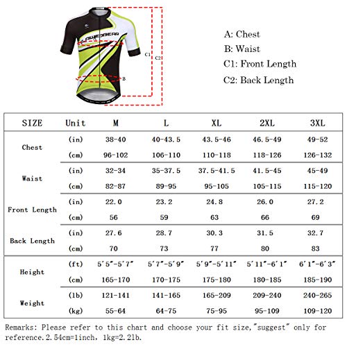 Panegy Maillot Ciclismo Hombre Verano Camisetas Ciclismos Mangas Cortas con Bolsillos Transpirable Ropa Ciclista Reflectante Verde L