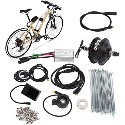 Pantalla de Motor de Cubo de Engranaje sin Escobillas, Kit de Motor de Cubo de Engranaje de Alta Velocidad Universal de Alta Eficiencia, Excelente Resistencia con Radios para Bicicletas(29 Pulgadas)