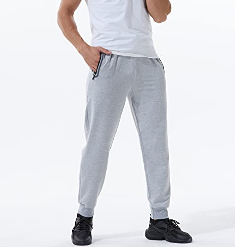 Pantalon Chandal Hombre Pantalon Hombre Pantalones cremallera Deporte Hombre de Algodón Pantalones Elasticos con Bolsillos Pantalones Largos Hombre para Casual Fitness Running