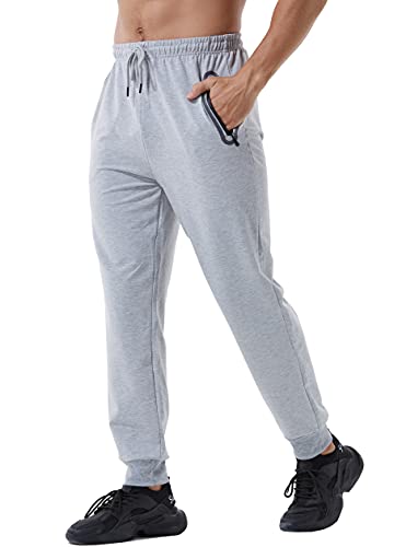 Pantalon Chandal Hombre Pantalon Hombre Pantalones cremallera Deporte Hombre de Algodón Pantalones Elasticos con Bolsillos Pantalones Largos Hombre para Casual Fitness Running