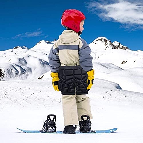 Pantalones Cortos Acolchados 3D, Pantalones de Patinaje Esquí para Niños con Protección de Cadera