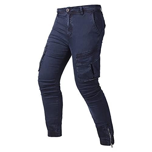 Pantalones de Mono para Hombre, Moda y Guapo, Multibolsillos, con cordón, Cintura elástica, Pantalones Casuales, Pantalones de Senderismo al Aire Libre 38