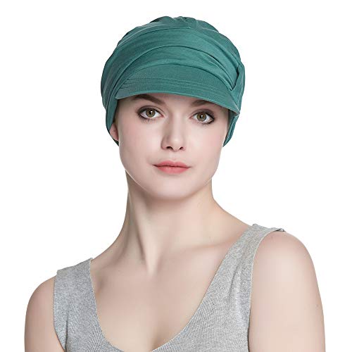 Pañuelo de Cabeza para Mujer Chemo Gorra de béisbol de algodón Sombrero de Sol Visera