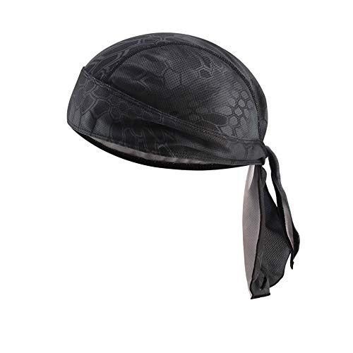 Pañuelo unisex para la cabeza, transpirable, pirata, ciclismo, moto, pañuelo pirata para la frente, para correr, gorro para casco de secado rápido, Todo el año, Hombre, color Diseño 11, Talla única