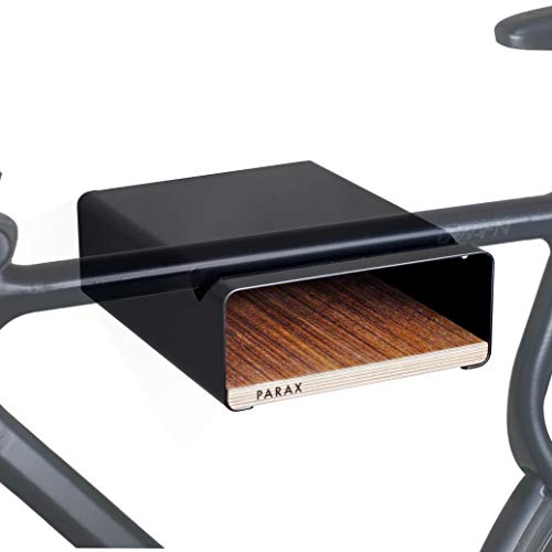 PARAX Soporte de pared para bicicleta, fabricado en Alemania, S de color negro, apto para bicicletas de carreras, Hardtail Cityrad Tourenrad Tourenrad - varios estantes