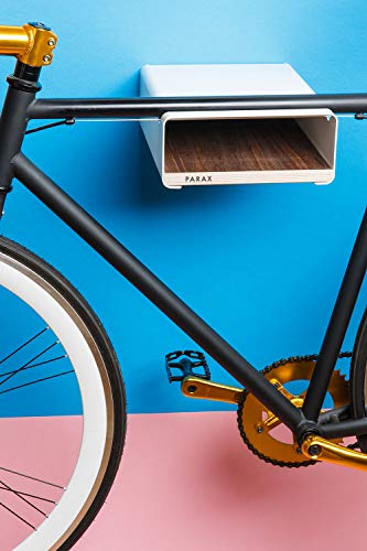 PARAX Soporte de pared para bicicleta / fabricado en Alemania – S-RACK en blanco adecuado para bicicleta de carretera Hardtail Cityrad Tourenrad Tourenrad – varios estantes