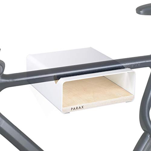 PARAX Soporte de pared para bicicleta / fabricado en Alemania – S-RACK en blanco adecuado para bicicleta de carretera Hardtail Cityrad Tourenrad Tourenrad – varios estantes