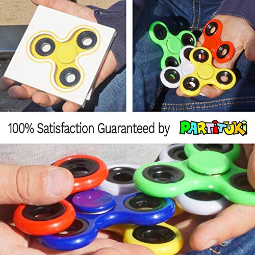 Partituki Pack de 5 Spinners de Metal. Idea Genial para Regalos de Cumpleaños para los Niños de la Clase, Regalos de Comuniones, Bodas…