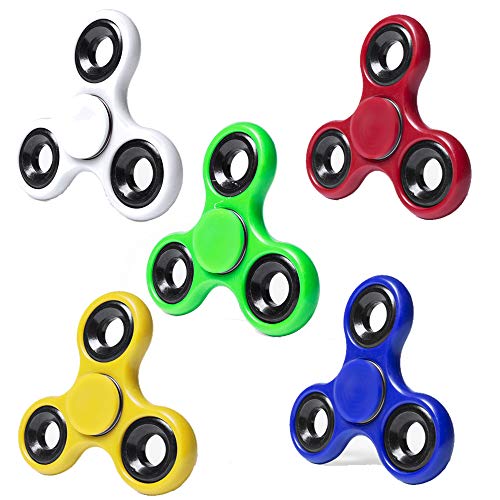 Partituki Pack de 5 Spinners de Metal. Idea Genial para Regalos de Cumpleaños para los Niños de la Clase, Regalos de Comuniones, Bodas…