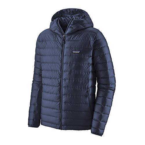 PATAGONIA Down Swtr H Chaqueta con Cremallera y Capucha, Azul (Classic Navy), M para Hombre