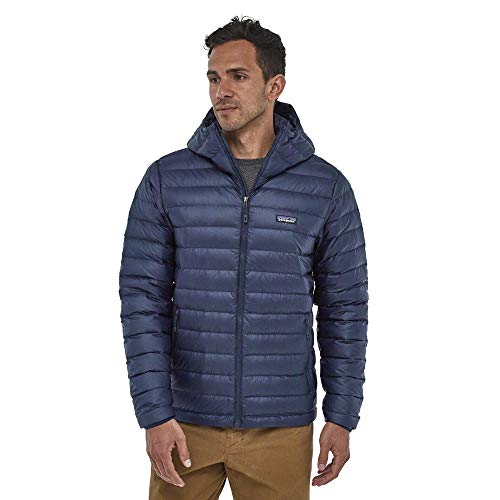 PATAGONIA Down Swtr H Chaqueta con Cremallera y Capucha, Azul (Classic Navy), M para Hombre