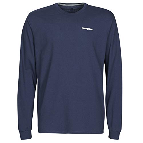 Patagonia M's L/S P-6 Logo Responsibili-tee Camiseta, Classic Navy, XL para Hombre