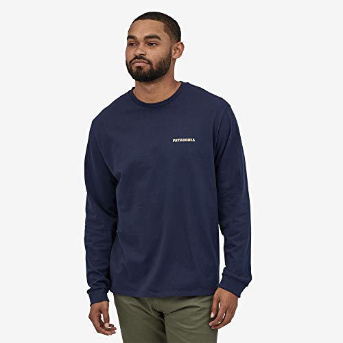 Patagonia M's L/S Summit Road Responsibili-tee Camiseta, Hombre, Classic Navy, XS