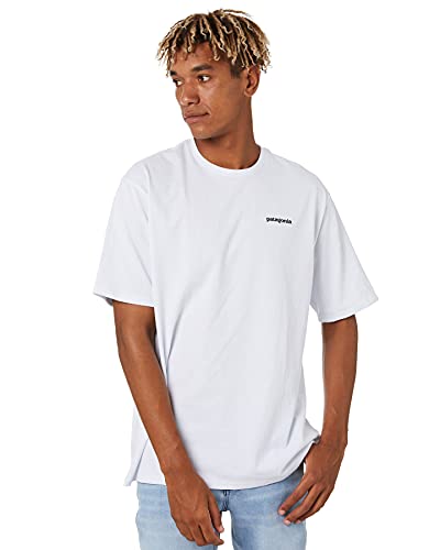 Patagonia M's P-6 Logo Responsibili-tee Camiseta, White, L para Hombre