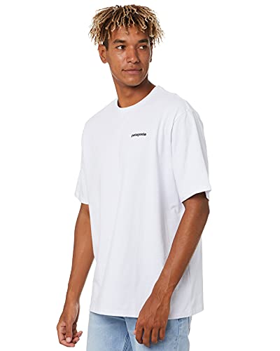 Patagonia M's P-6 Logo Responsibili-tee Camiseta, White, L para Hombre