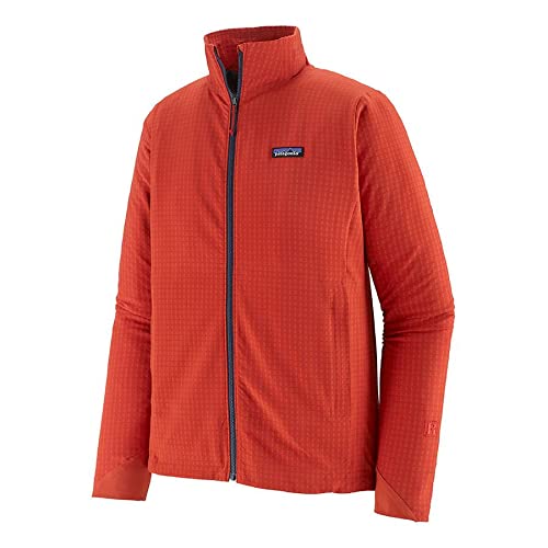 PATAGONIA M's R1 TechFace Jkt Chaqueta, Hot Ember, S para Hombre