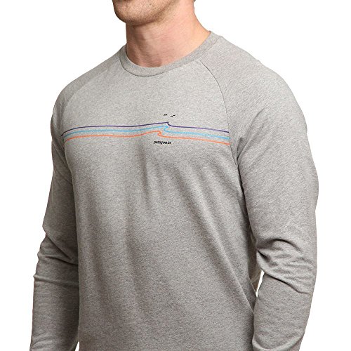 Patagonia M's Tide Ride LW Crew Sudadera, Hombre, Feather Grey, L