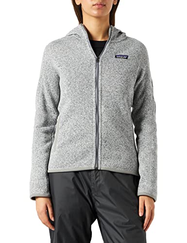 Patagonia W's Better Sweater Hoody Sudadera, Birch White, L para Mujer