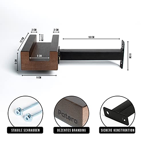 Patero Soporte de pared para bicicleta de madera, para diferentes ruedas, moderno soporte de bicicleta para la pared, incluye material de montaje